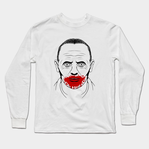 Hannibal Lecter Long Sleeve T-Shirt by Woah_Jonny
